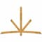 Ekena Millwork Alberta Rough Sawn Timber Gable Bracket, Western Red Cedar, 84"W x 56"H x 2"D x 4"F, 16/12 Pitch GBW084X56X0204ALB00RWR - alternate 1